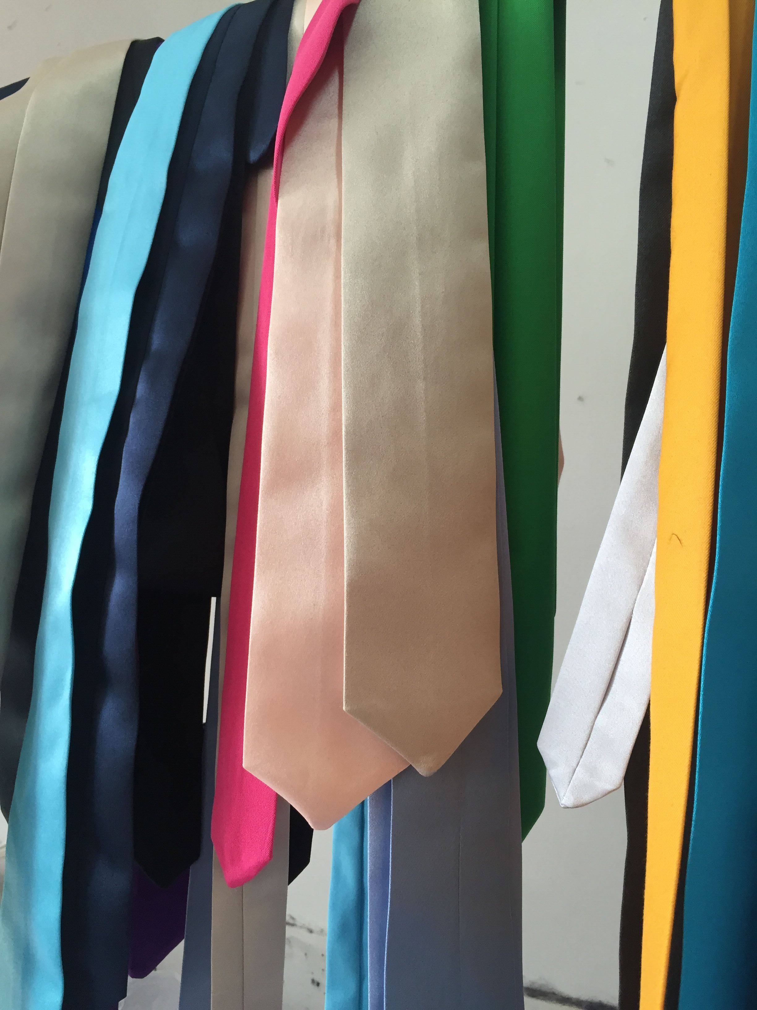 Boys Solid Color Tie Men's White Black Red Yellow Green Blue Monochrome Tie Color Size Customized