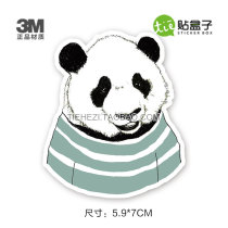 Panda Tide brand sticker waterproof suitcase sticker luggage case waterproof personality tide sticker