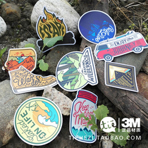 Adventure Adventure Outdoor Travel Retro Sticker Set Notebook Sticker Personality Luggage Tide 3M Sticker