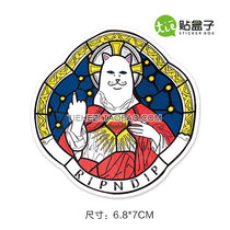 RIPNDIP Middle Finger Cat Stickers Pariah stickers Suitcase Notebook Stickers 3M waterproof stickers