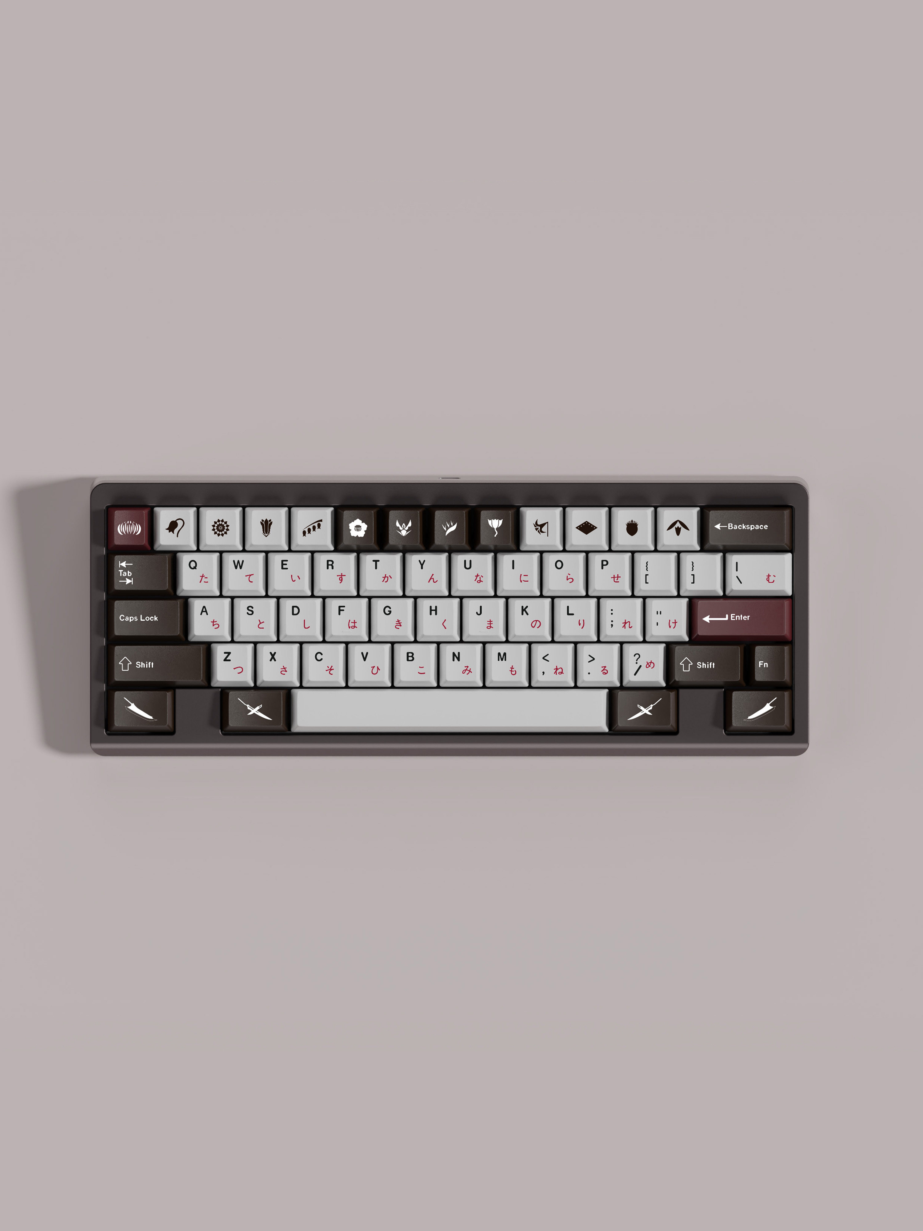 1 Set Bleach Keycaps PBT Dye Subbed Key Caps For 61 64 68 84 96