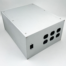266 all-aluminum alloy power supply chassis American standard socket shell isolation cow multi-purpose aluminum chassis all white