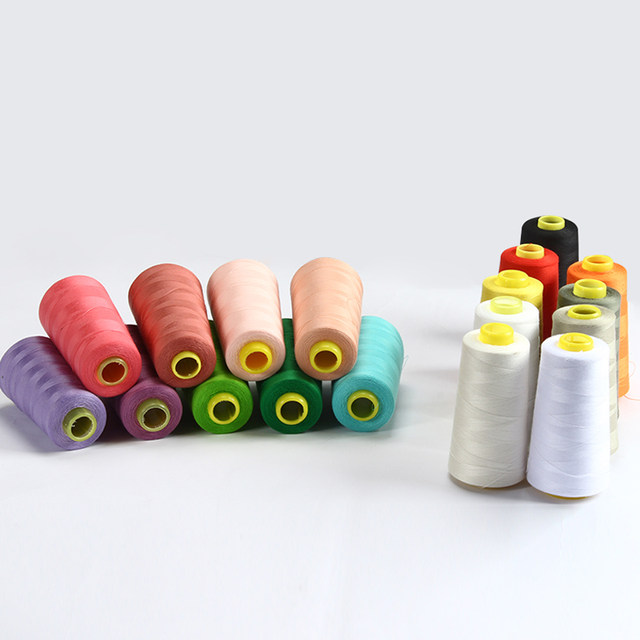 ສີແສງສະຫວ່າງເຄື່ອງຫຍິບຄວາມໄວສູງ 402 polyester thread color sewing thin thread garment embroidery flower quilting overlay silk thread