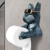 Nordic creative animal tissue holder Toilet toilet roll paper tube Wall decoration Wall decoration shelf Wall hanging roll paper holder