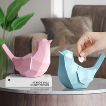 Bird piggy bank decoration creative piggy bank jewelry decoration Childrens cartoon change piggy bank birthday gift