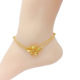 ໃຫມ່ຫວຽດນາມ sand gold transfer bead anklet for women 24K imitation gold 999 palace bell bell 18 ເຄື່ອງປະດັບທີ່ຈະບໍ່ຈືດຈາງເປັນເວລາດົນນານ