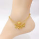 ໃຫມ່ຫວຽດນາມ sand gold transfer bead anklet for women 24K imitation gold 999 palace bell bell 18 ເຄື່ອງປະດັບທີ່ຈະບໍ່ຈືດຈາງເປັນເວລາດົນນານ