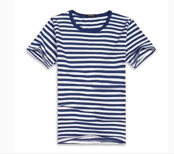 Sea Soul shirt vintage striped short sleeve T-shirt half sleeve summer cotton military training T-shirt loose oversized crewneck underwear
