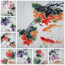 Daya Hall Gallery special price pure hand-painted three-foot bucket Chinese painting flower and bird manuscript painting Heart restaurant study decoration calligraphy and painting