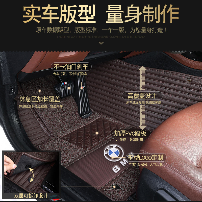 BMW5 Series 3 Series 7 Series 530li525li320li740li730lix1x3x5x6 Fully enclosed car mats