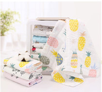 Wash boneless high density gauze childrens towel cotton six-layer towel baby wash face Bath saliva towel 30*50