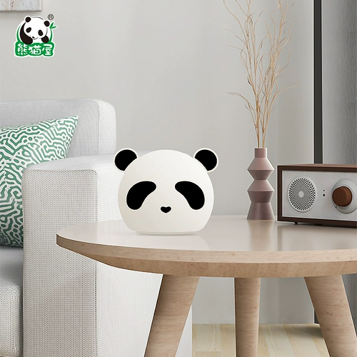 熊猫屋 Пандахаус заряжает умный силиконовый съемки, световая спальня, спальня, креативная ночная лампа, меняющая девушка