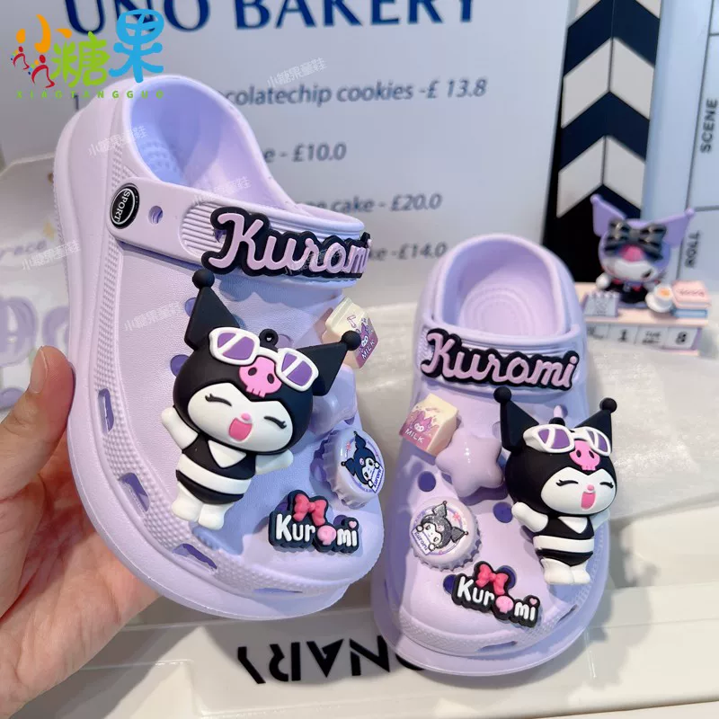 Детские тапочки 2025 новинки ЖGirls' фиолетовые обувь на толстой подошве Croc Женские лёгкие куртки женская модная верхняя одежда