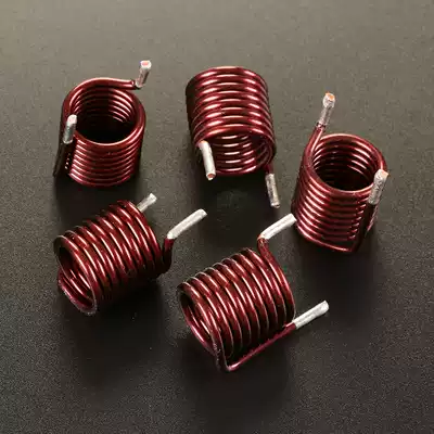 8 5-turn hollow coil Coil inductor 1 8-wire inner diameter 12 Copper coil high temperature wire 0 5UH
