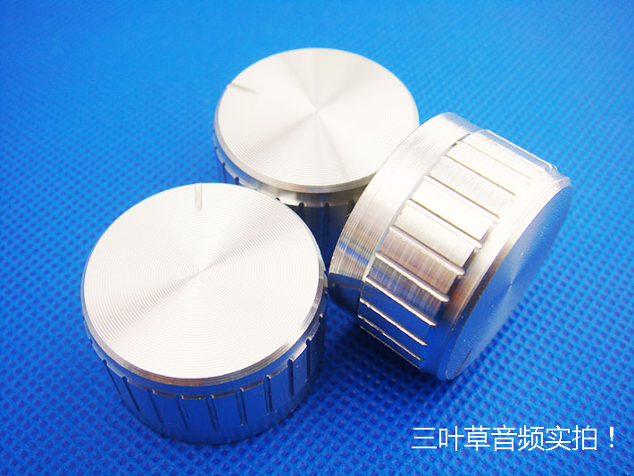 30mm aluminum shell knob potentiometer sound knob volume power amplifier knob diameter 30MM high 17MM-Taobao