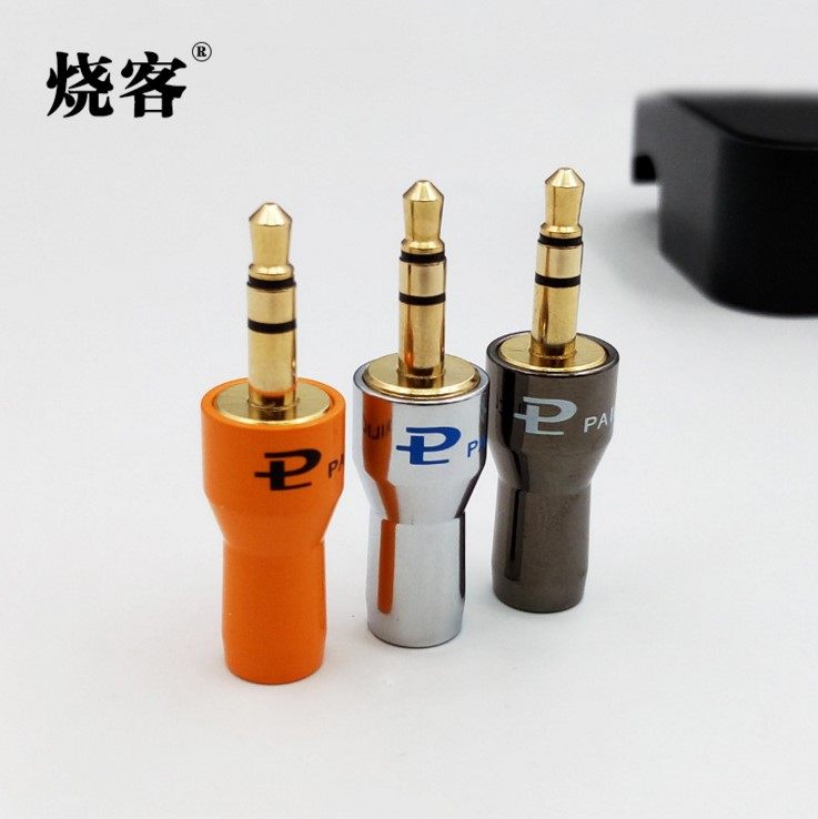 Rod Rain Old Budweiver Fever Pure Copper Gilded Power Amplifier CD Audio Plug 3 5mm Audio Wire Plug 