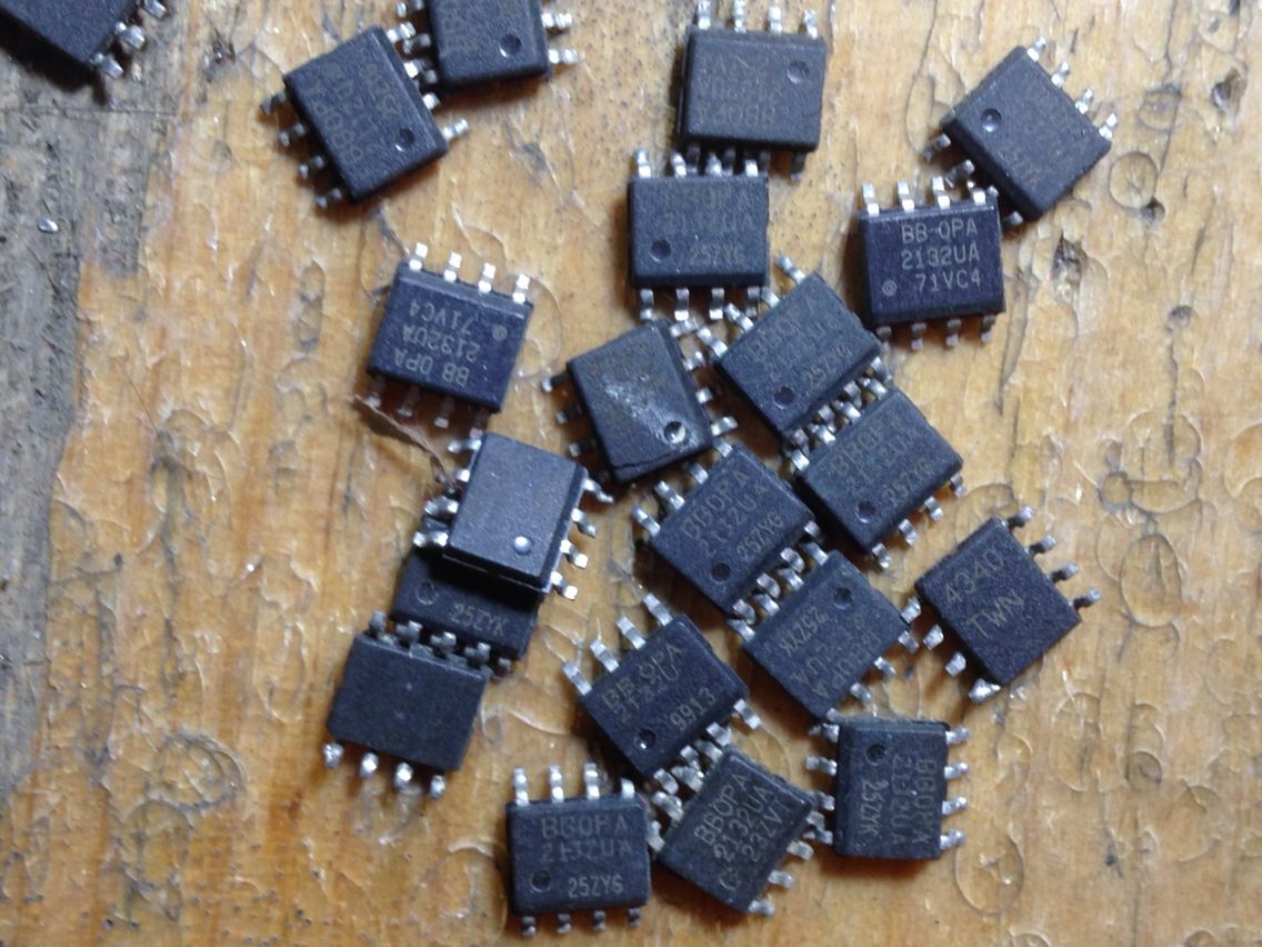 Dismantling machine OPA2132UA patch double operational amplifier OPA2132 Fever audio patch double operational amplifier IC