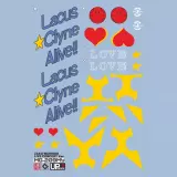 Бесплатная доставка EVO MG Concert Zaku Mia Pink Concert Zaku Warriors HD флуоресцентная водная наклейка