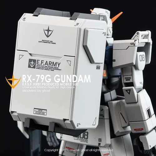 Наклейка с пламенной водой GHOST HG Gunpla 08MS Team Land Combat Type флуоресцентная наклейка с водой Готовый запас