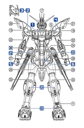 Бесплатная доставка Sanhong Field Mg Freedom 2.0 Freedom Gundam Model Special Water Patch Добавление дизайна дизайн
