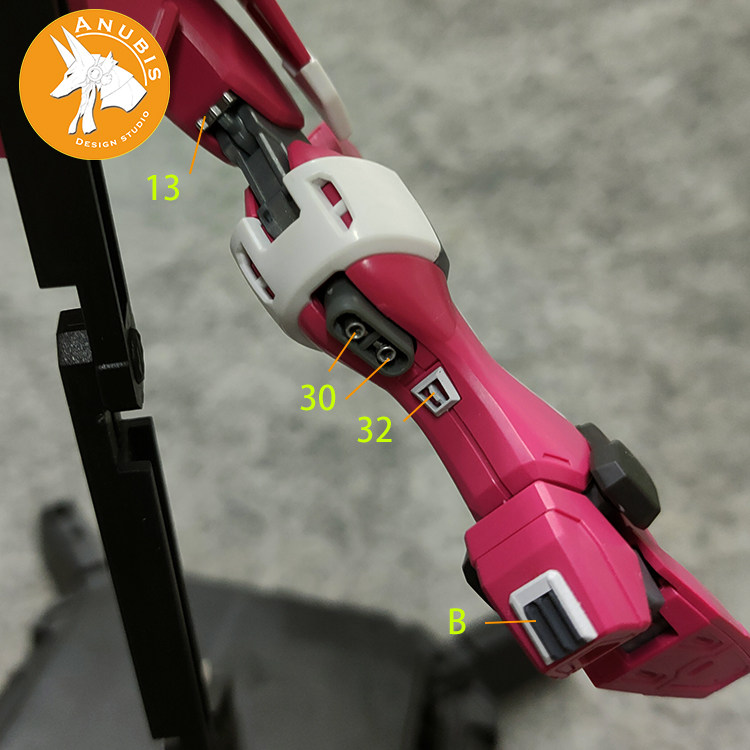 for HG 1/144 Infinite Justice Model Anubis Details Add-on Parts