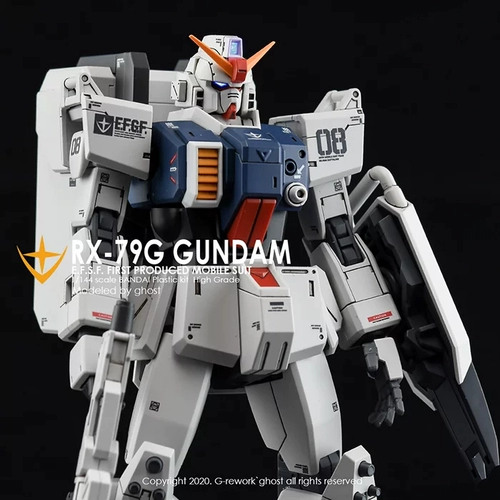 Наклейка с пламенной водой GHOST HG Gunpla 08MS Team Land Combat Type флуоресцентная наклейка с водой Готовый запас