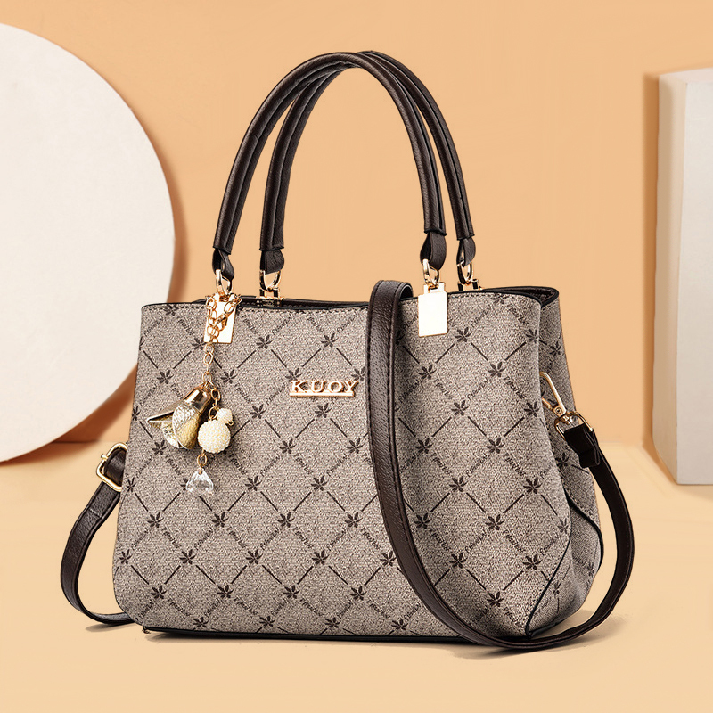 Handbag for Women 2026 New Style Elegant Vintage Pattern Bag Middle-Aged Women's Bag Mom Bag Large Capacity Shoulder Crossbody Bag for Commuting Handbag for Women 2026 New Style Elegant Vintage Pattern Bag Middle-Aged Women's Bag Mom Bag Large Capacity Shoulder Crossbody Bag for Commuting