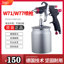 W-71 pressure-feeding multi-caliber automotive furniture industrial paint spray gun topcoat high atomization pneumatic tool spray gun