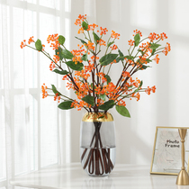 High-grade berry red fruit simulation flower fake flower blueberry fruit rich fruit living room storefront decoration model room decoration