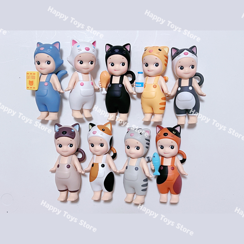 Sonny Angel Meow Meow Daily Series Cat Blind Box Trendy Toy Figurine Black Cat White Cat