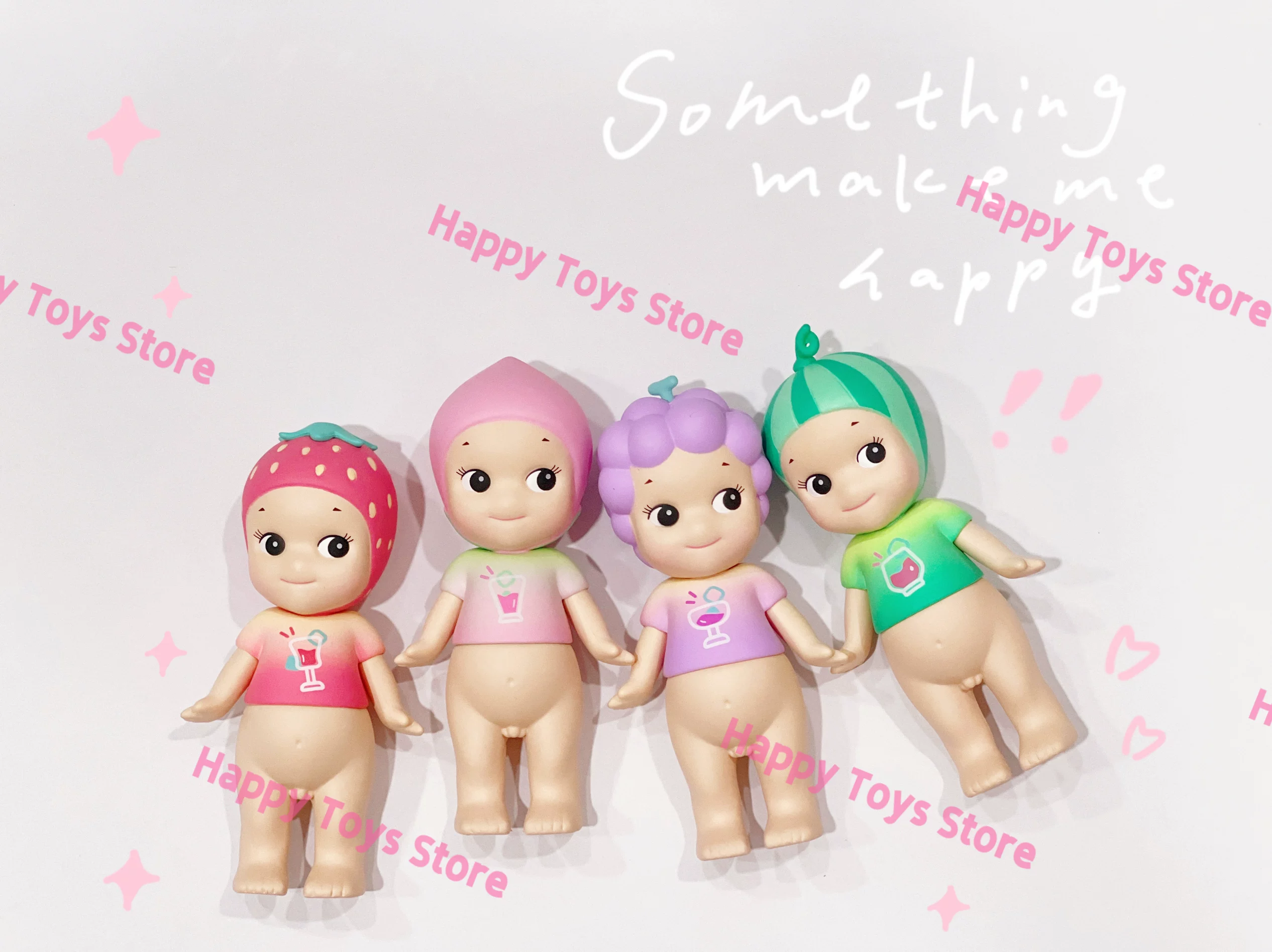 Sonny Angel 2022 лeто серия Ice Drink Strawberry Grape Watermelon Peach Peach Paton подарок на день рождения