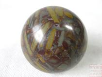 Old Jade plum blossom jade male egg diameter 4 8cm Jade grip walnut stone carving ball beads hand play piece fitness ball