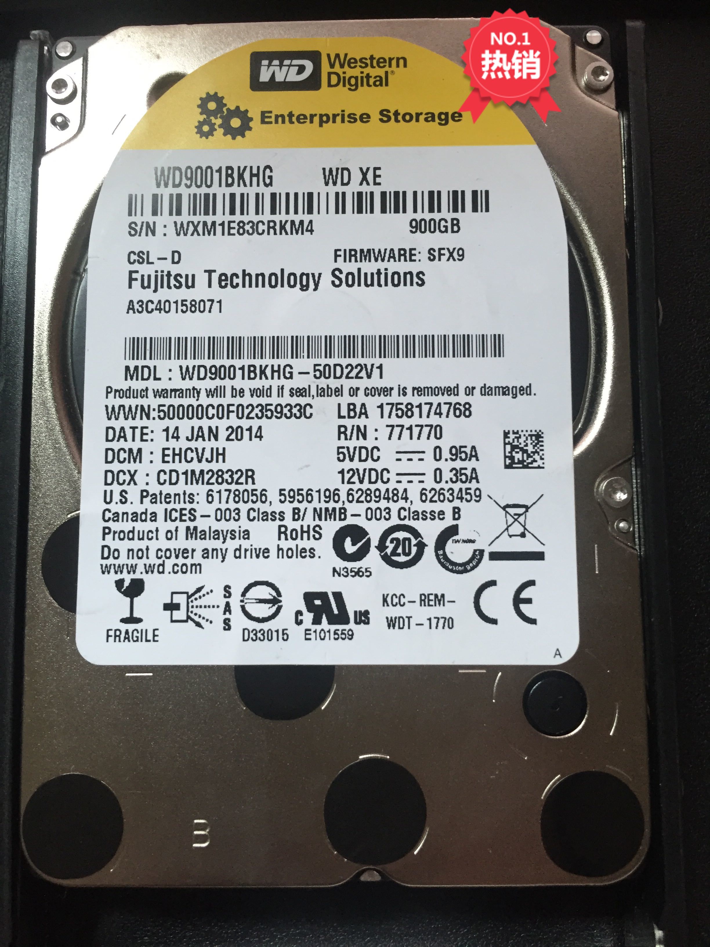 Original dismantler spot Fujitsu 900GB 2 5 WD9001BKHG color new