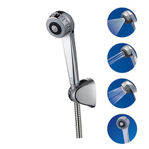 Multifunctional adjustment anti - block booster spray pause handheld lotus head silver dragon shower bath small nozzle 305