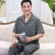 Đồ ngủ nam tay ngắn quần cotton mùa hè trung niên cộng với phân bón XL cha cardigan dịch vụ tại nhà