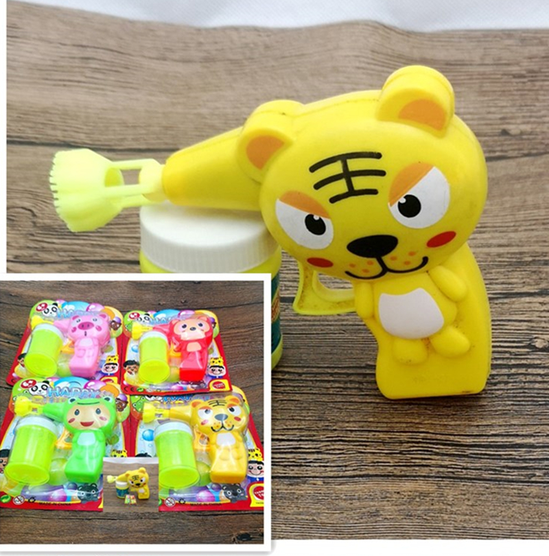 Children's cartoon inertia bubble gun Blowing bubble toy card mounting stall night market hot red bubble machine