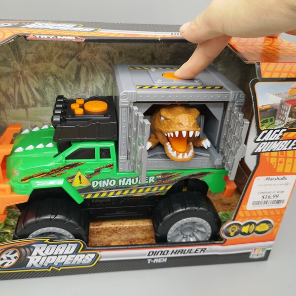 Foreign trade export dinosaur transporter electric sound and light toy car boy gift tyrannosaurus rex
