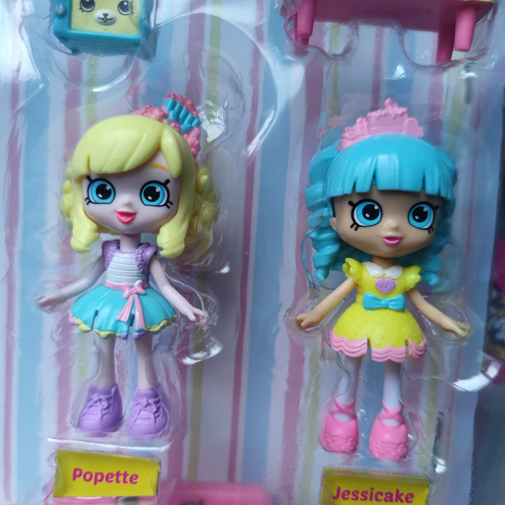 Shopkins Shopping Elf Happy living room table and chair furniture scene double doll ornaments gift