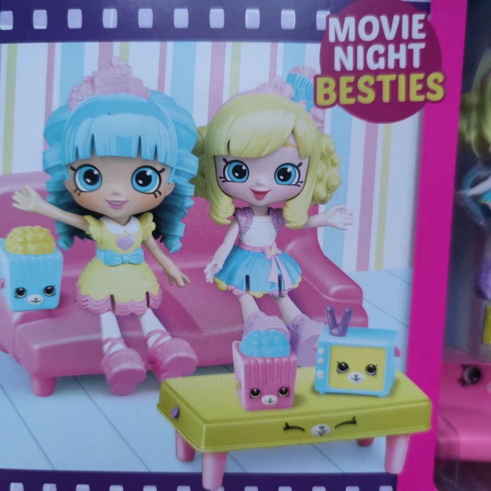 Shopkins Shopping Elf Happy living room table and chair furniture scene double doll ornaments gift
