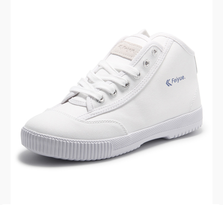 CM hàng nội địa Feiyue nhảy vọt với sự giúp đỡ của giày nhỏ màu trắng nam và nữ giày vải thời trang giản dị retro cao giúp giày sinh viên giày sport