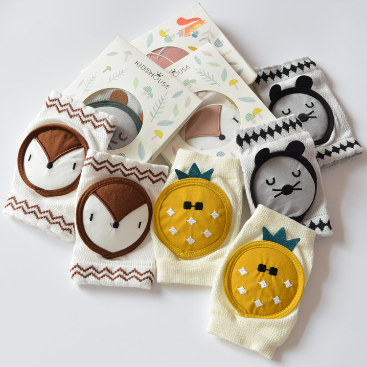 Newborn Baby Pure Cotton Mesh Kneecap Creeping Sleeve Baby Anti-Fall School Foot Anti-Slip Child Breathable Spring Summer School Climb