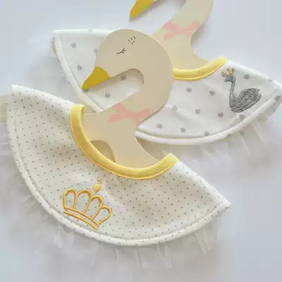 Clearance ins newborn cotton 360 degree round baby bib baby saliva towel children print bib