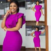 African Women Fashion Summer Dress Sleeveless Lady Dresses