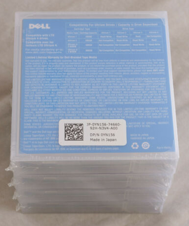 Promo DELL DELL LTO4 Tape 0YN156 800GB-1 6TB Backup Tape Ultrium 4