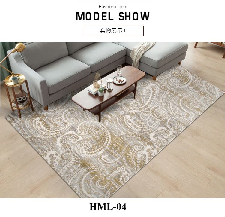 Cổ điển kiểu Trung Quốc mới Phòng khách Sofa Thảm lớn Nghiên cứu Mẫu truyền thống Trung Quốc Phòng ngủ Giường phía trước Thảm dày - Thảm thảm vintage