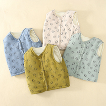 Childrens waistcoat Autumn winter money Fairy Ocean Gas Vest Inside and outside wearing baby Baby cute garnter Paokan shoulder