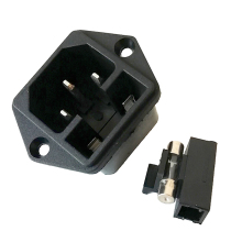 INSTRUMENT EQUIPMENT POWER SOCKET 10A220V CHASSIS MECHANICAL EQUIPMENT BLACK WITH SWITCH FUSE PIPE COPPER FEET NEW