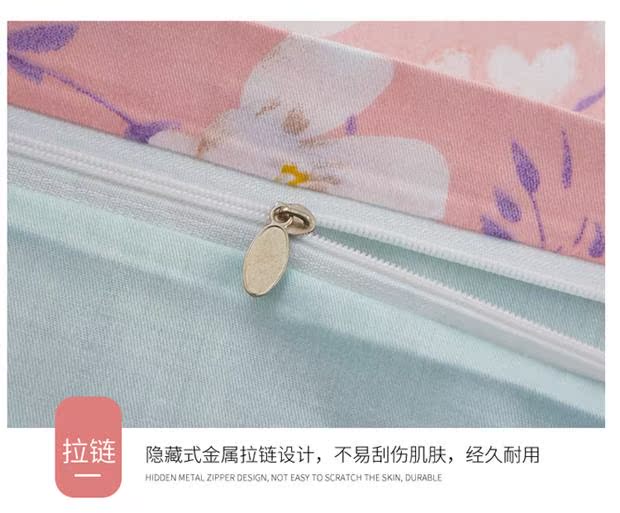 (Welfare mùa xuân người hâm mộ mới, trừ đi 20) bông chéo denim bông denim đơn giản cao - Bộ đồ giường bốn mảnh chăn ga gối everon