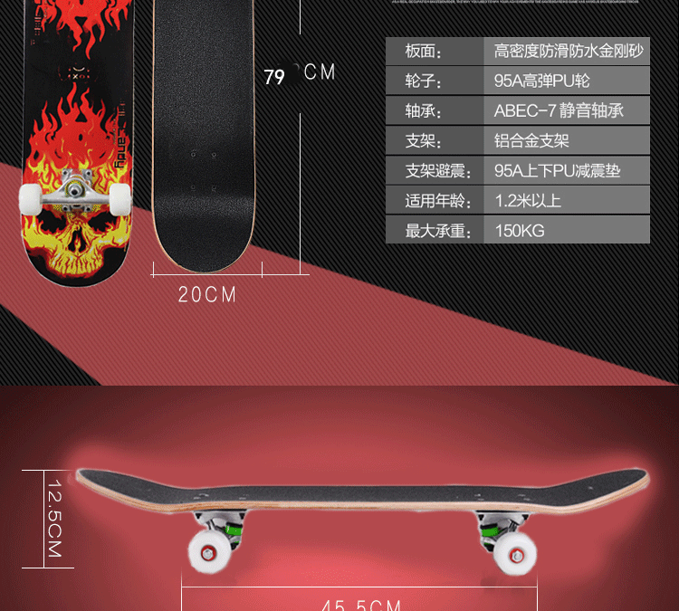 Skateboard pour homme femme enfant      - Ref 2601455 Image 20
