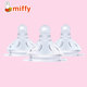 ເຄື່ອງດູດນົມແມ່ແບບຈຳລອງຂອງ Miffy ຊີວິດຈິງຂອງເດັກເກີດໃໝ່ມີເສັ້ນຜ່າກາງກວ້າງ S/M/L ຂະໜາດ Y-shaped cross baby silicone pacifier